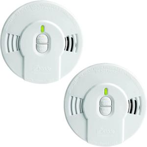 imageKidde Smoke Detector 10Year Battery LED Indicators Replacement Alert TestReset Button 2 Pack