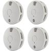 imageKidde Smoke ampamp Carbon Monoxide Detector Combo 10Year Battery Replacement Alert 4 Count Pack of 16th Edition Alarm