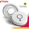 imageKidde Smoke Detector 10Year Battery Photoelectric Sensor WireFree Interconnect Smoke Alarm Voice Alert White 2 Count2 Pack