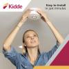 imageKidde Smoke Detector 10Year Battery Photoelectric Sensor WireFree Interconnect Smoke Alarm Voice Alert White 2 Count2 Pack